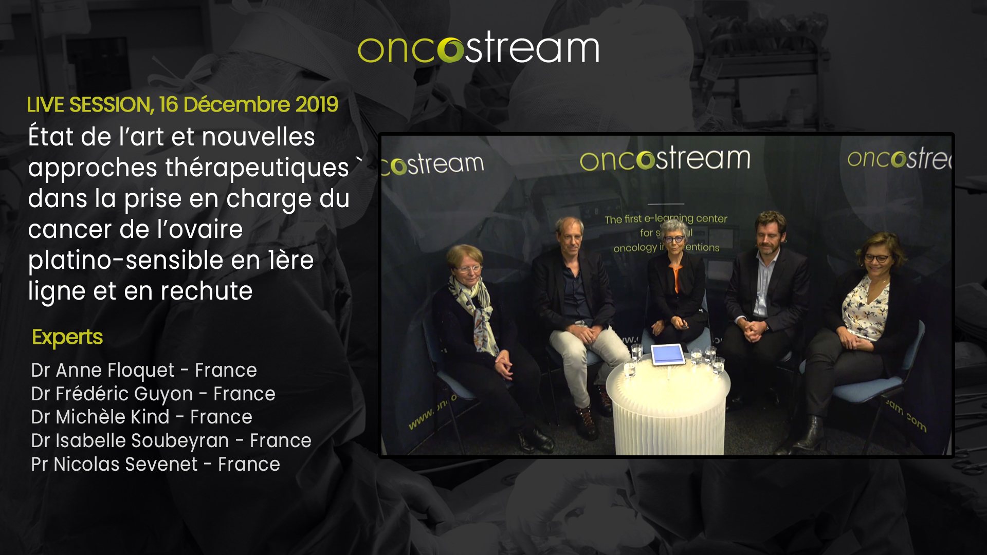 Cancer de l’ovaire : Cycle de formation en 3 Webinars